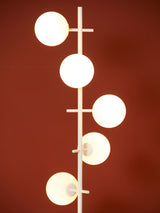 Lacquered Iron and Opaline Floor Lamp