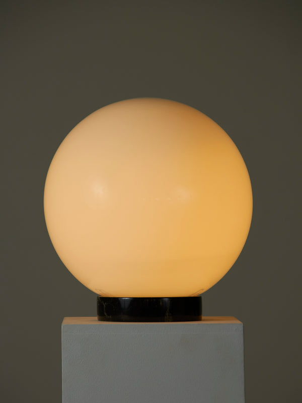 Marble and Opaline Table Lamp