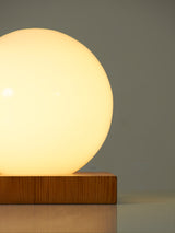 Pine and Opaline Table Lamp