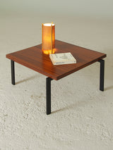 Rationalist Side Table in Iron and Wood