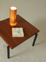 Rationalist Side Table in Iron and Wood