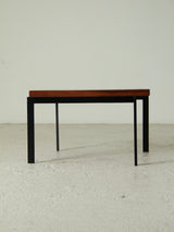 Rationalist Side Table in Iron and Wood