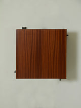 Rationalist Side Table in Iron and Wood