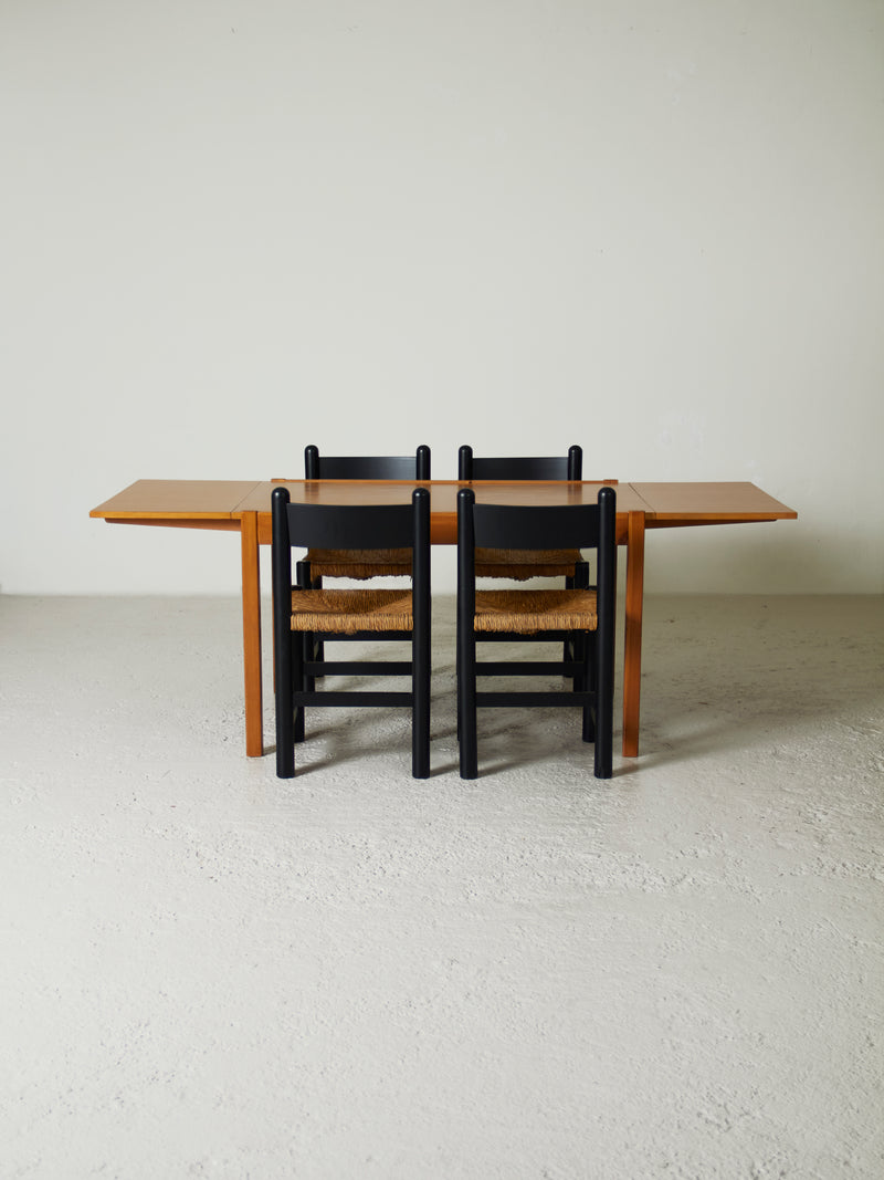 Extendable Pine Dining Table with Wings