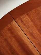 Extendable iroko dining table