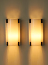 Pair of Iron and Methacrylate Wall Lamps