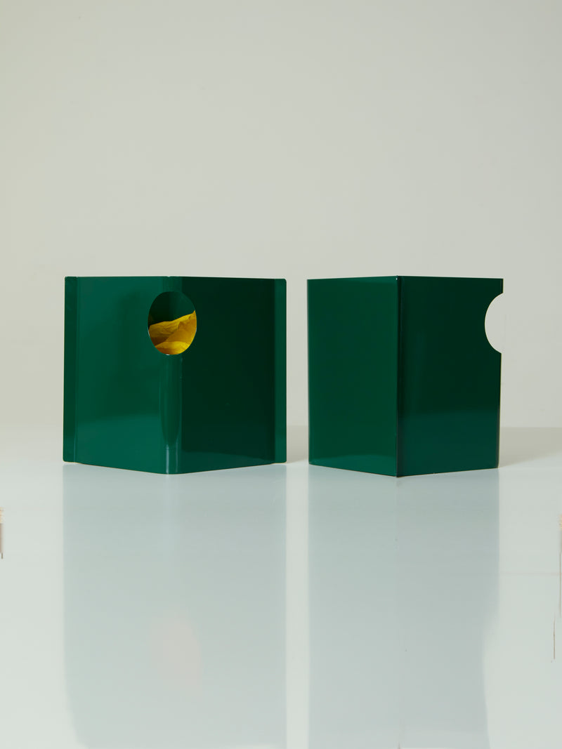 Papereres lacades en verd