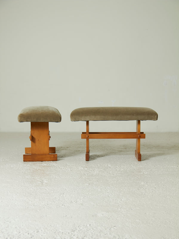 Upholstered Pine Small Benches