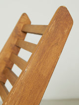 Pareja de sillones de madera y hierro