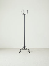 Black Iron Standing Coat Rack
