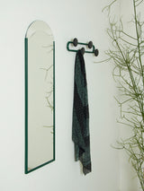 Set of Lacquered Mirror and Coat Rack