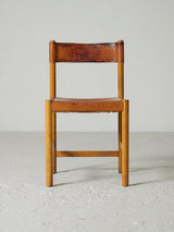 Oak and Leather Chair