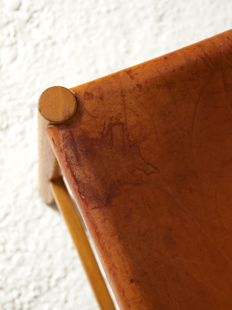 Oak and Leather Chair
