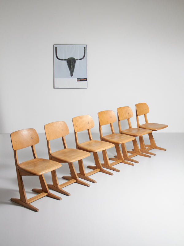 Set of Six Casala Chairs