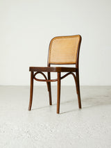 Silla Thonet en madera y rejilla