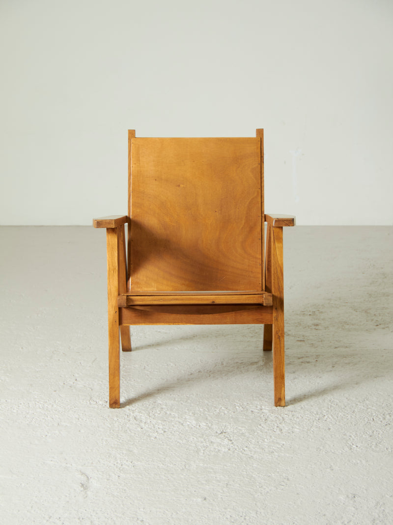 French Oak Lounge Chair