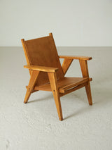 French Oak Lounge Chair