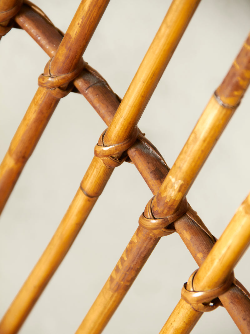 Pareja de sillones de caña