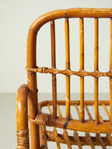 Pareja de sillones de caña