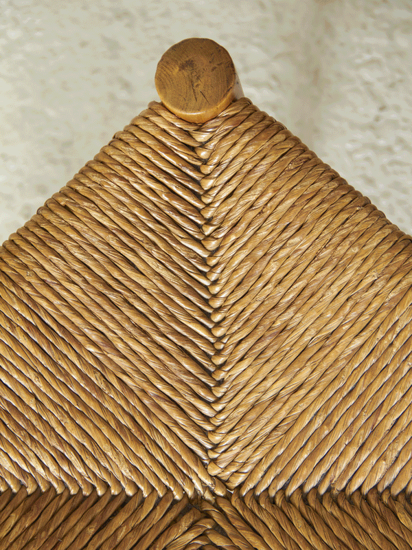 Tamborets de fusta i boga