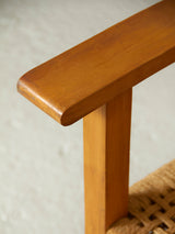 Parella de butaques de fusta i corda