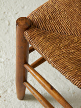 Wood and Rush Stool