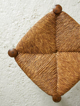 Wood and Rush Stool