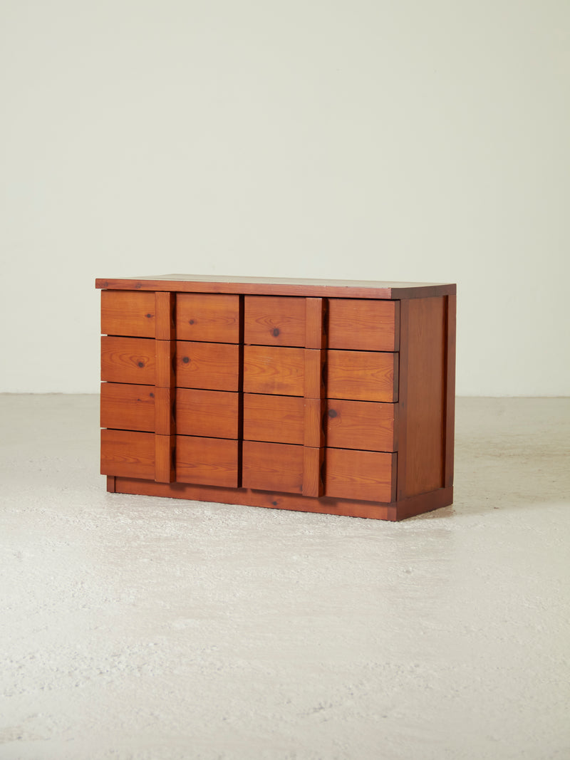Double Pine Chest of Drawers
