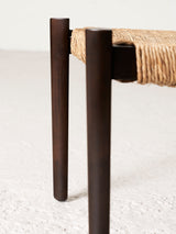 Wood and Rush Stool