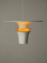 White and Orange Multi-shade Suspension Lamp