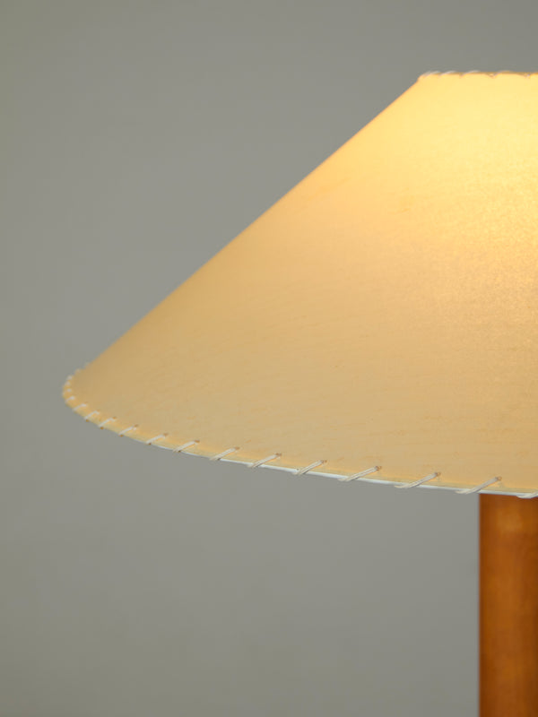 Basic Table Lamp in Beech and Nickel
