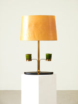 Brass and Parchment Table Lamp