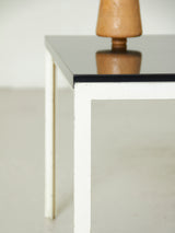 Lacquered Iron and Formica Side Table