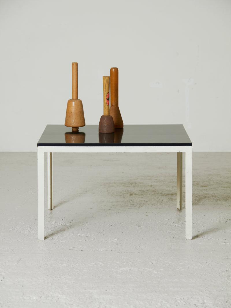 Lacquered Iron and Formica Side Table