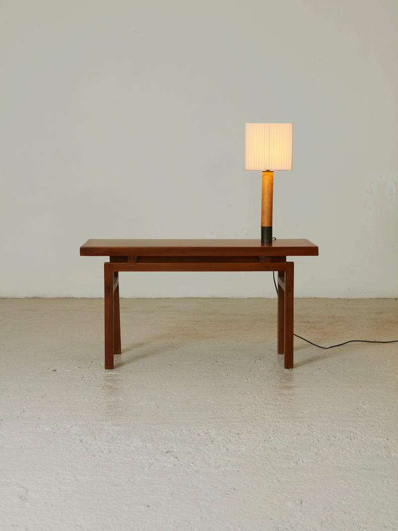 Taula auxiliar de fusta rectangular