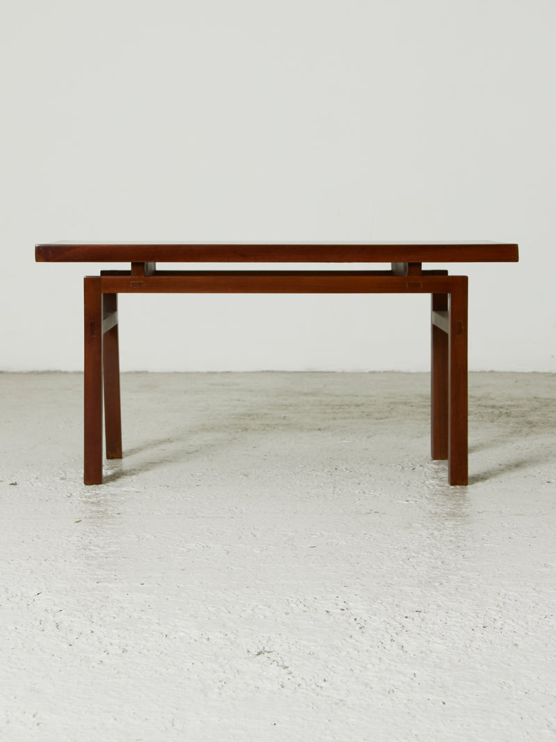 Taula auxiliar de fusta rectangular