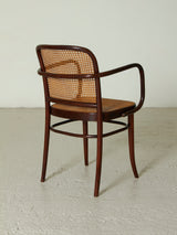 Joc de sis cadires amb braços estil Thonet mod. 811