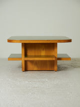 Mesa de centro de pino y fórmica verde