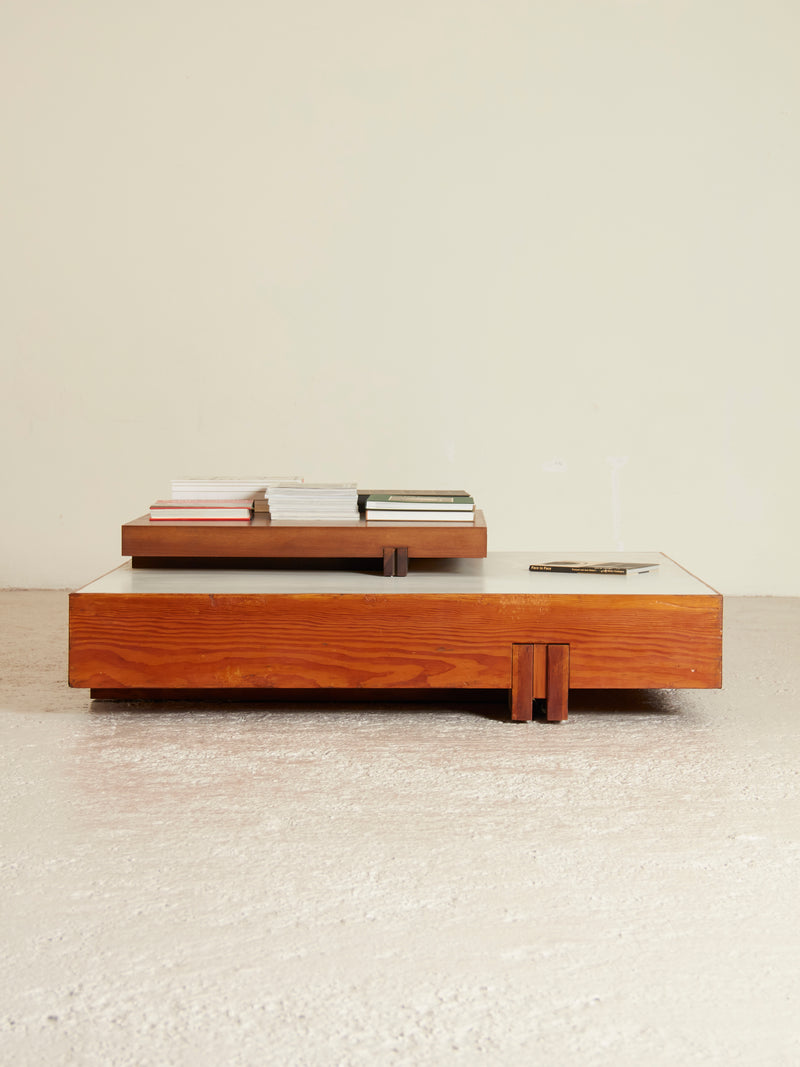 Pine and Formica Coffee Table