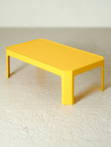 Yellow fiberglass coffee table