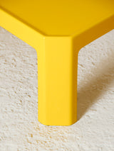 Yellow fiberglass coffee table