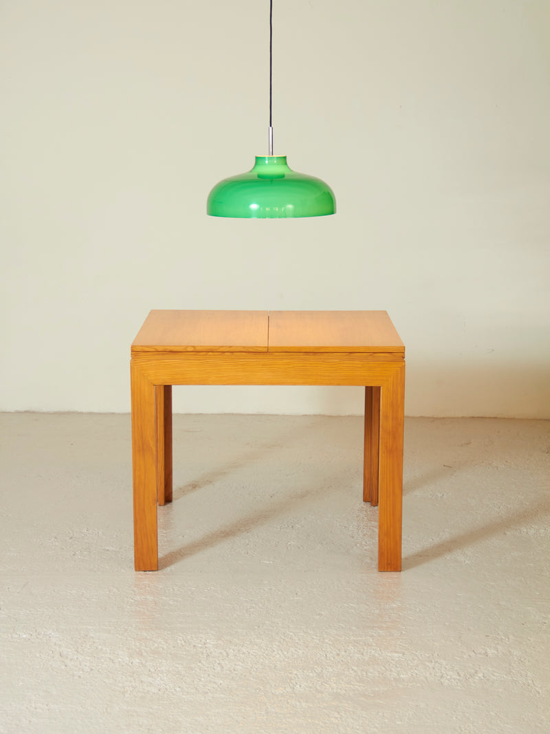 Square Pine Extendable Dining Table
