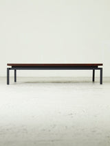 Mesa de centro de madera y hierro