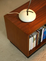 Mueble auxiliar de madera y fórmica negra
