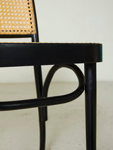 Pareja de sillas estilo Thonet mod. 811 negras