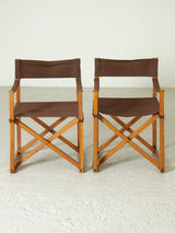 Pareja de sillas plegables racionalistas