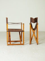 Pareja de sillas plegables racionalistas