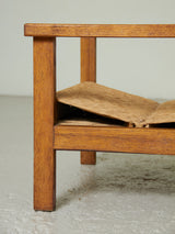 Pair of Oak and Rush Lounge Chairs