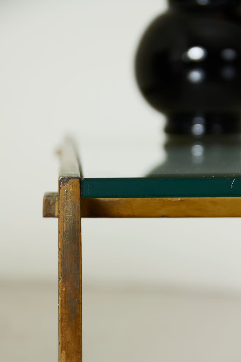 Brass and Glass Side Table