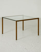 Brass and Glass Side Table